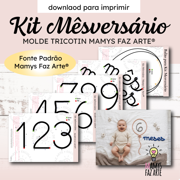 Moldes Kit Mêsversário